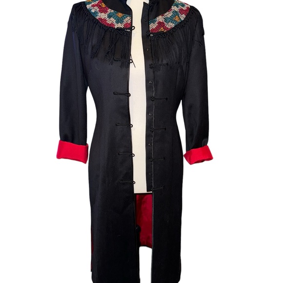 Shanghai Tang Silk & Wool long jacket - Picture 3 of 9